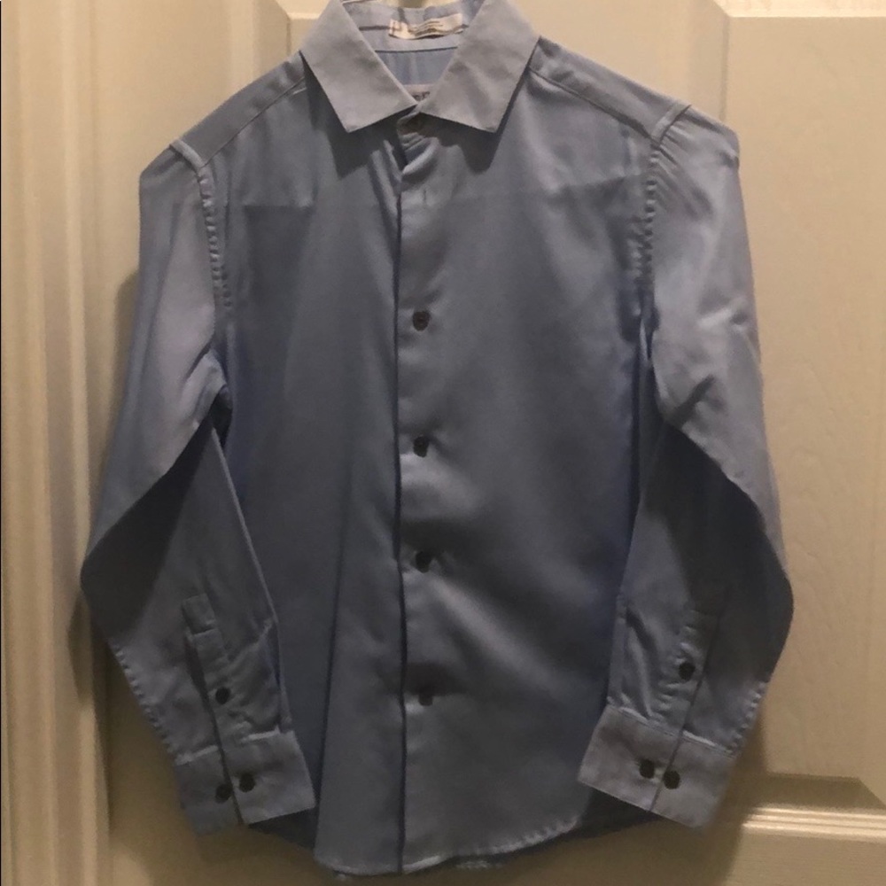 Boys light blue dress shirt